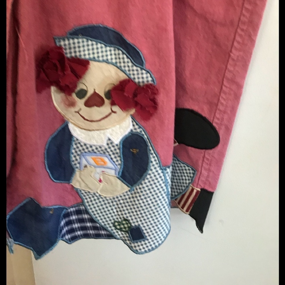 Rare Vintage 1970’s Handmade Raggedy Ann Dress Halloween Costume - Picture 9 of 14